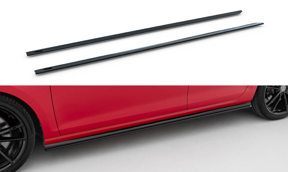 Sideskørter diffuser V.2 Volkswagen Golf R / R-Line Mk7 Facelift