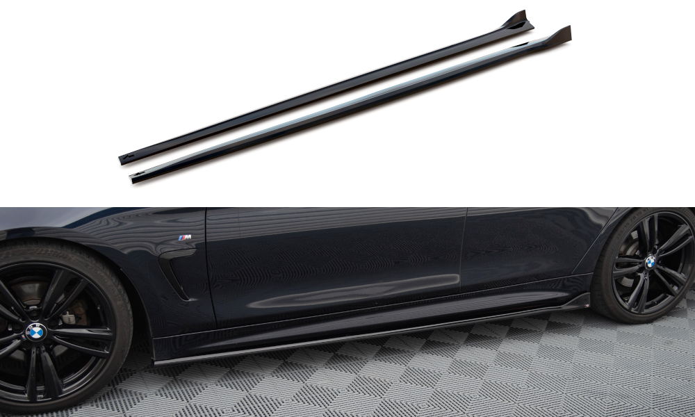 Sideskørter diffuser V.3 BMW 4 Coupe / Gran Coupe / Cabrio M-Pack F32 / F36 / F33
