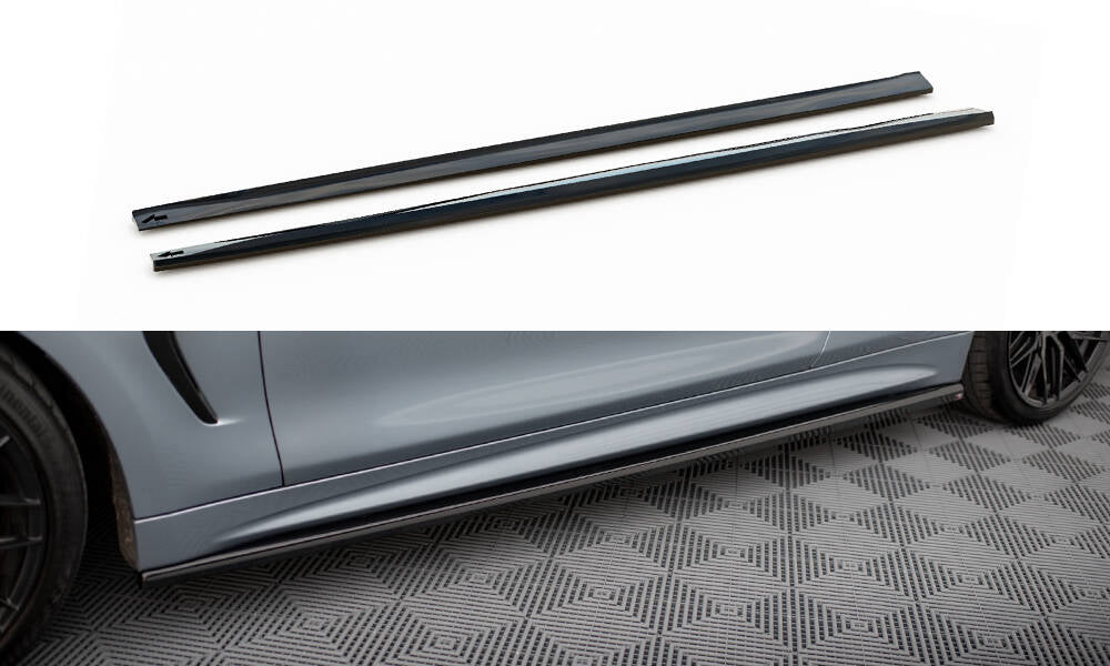 Sideskørter diffuser V.3 BMW 4 Coupe / Gran Coupe / Cabrio M-Pack F32 / F36 / F33
