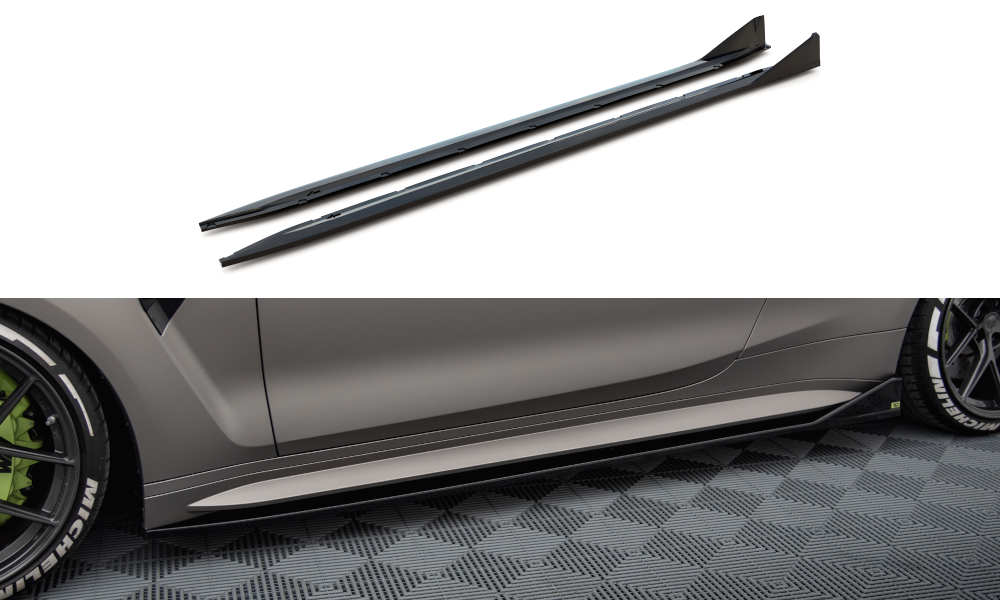 Sideskørter diffuser V.3 CSL Look BMW M4 G82 / G82 Facelift