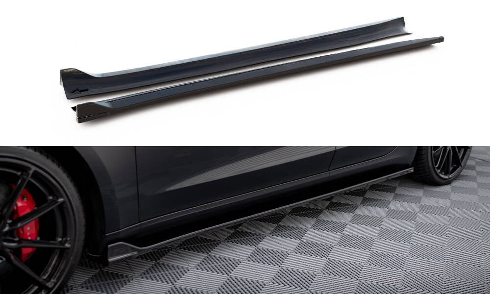 Sideskørter diffuser V.3 Tesla Model 3 Mk1 / Mk1 Facelift