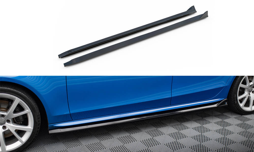 Sideskørter diffuser V.4 Audi A4 / A4 S-Line / S4 B8