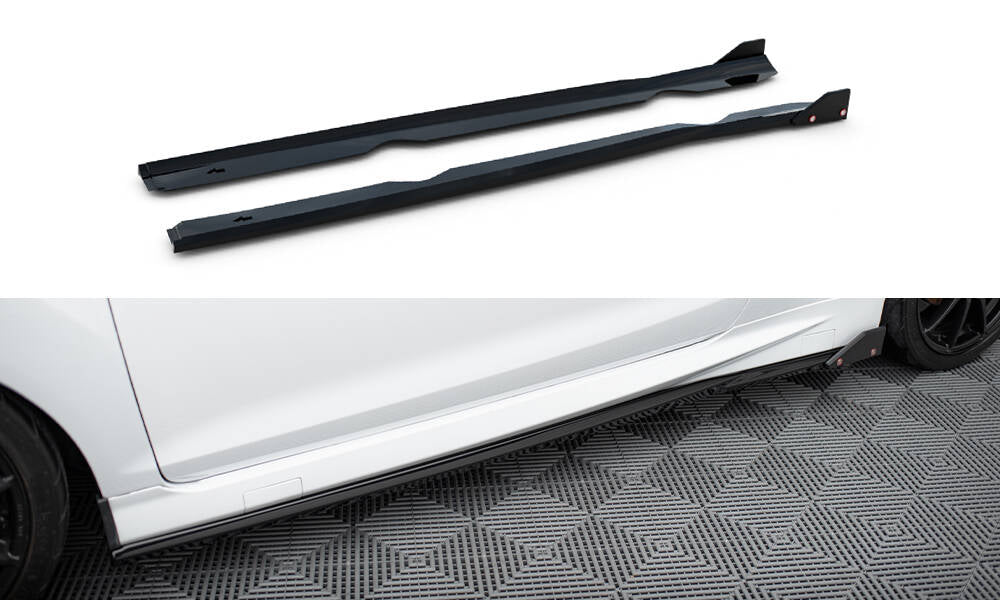 Sideskørter diffuser V.4 + Flaps Ford Fiesta ST / ST-Line Mk7