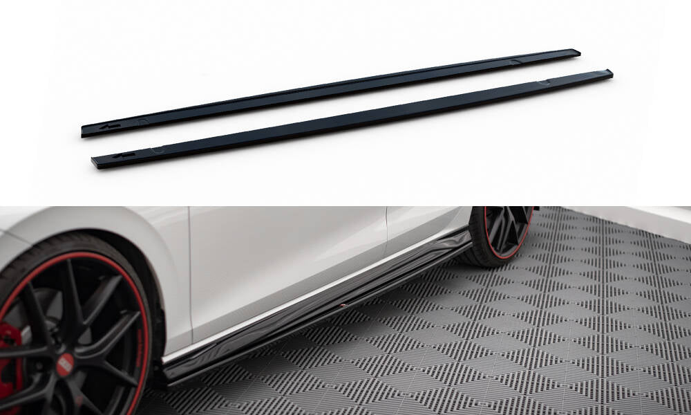 Sideskørter diffuser V.4 Volkswagen Golf GTI / GTE / GTI Clubsport / GTD / R-Line Mk8