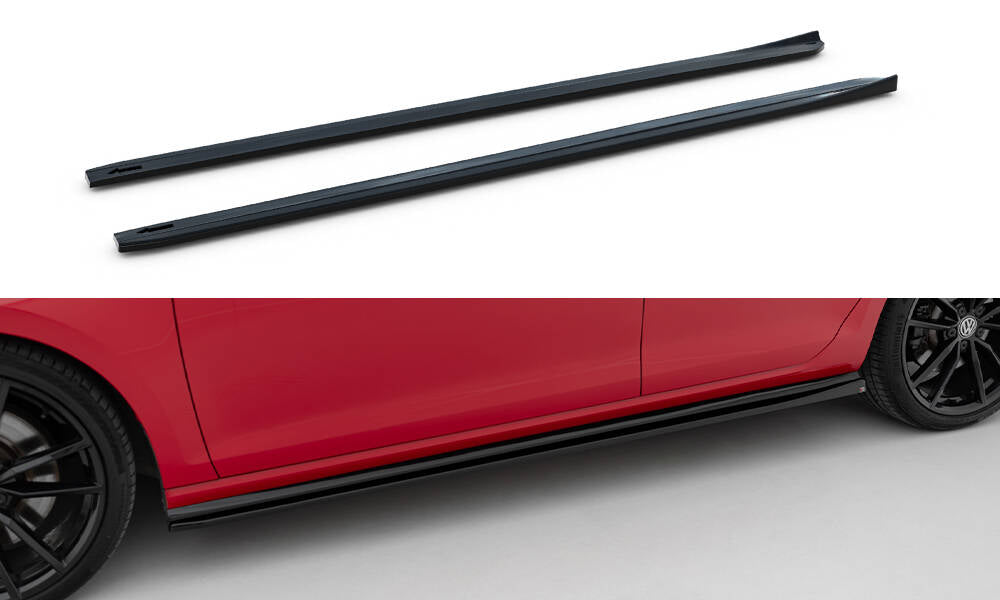 Sideskørter diffuser V.4 Volkswagen Golf R / R-Line Mk7 Facelift