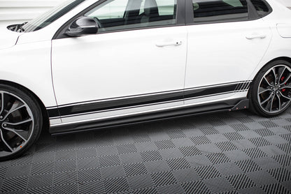 Sideskørter diffuser V.5 + Flaps Hyundai I30 N Mk3 / Mk3 FL Hatchback/Fastback
