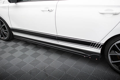 Sideskørter diffuser V.5 + Flaps Hyundai I30 N Mk3 / Mk3 FL Hatchback/Fastback