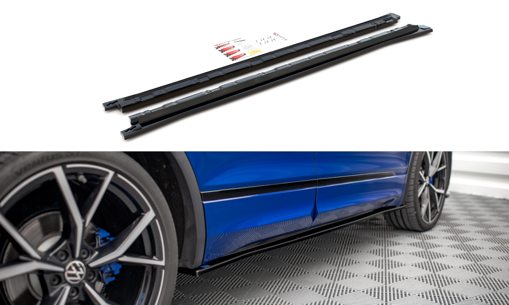 Sideskørter diffuser Volkswagen Tiguan R / R-Line Mk2 Facelift