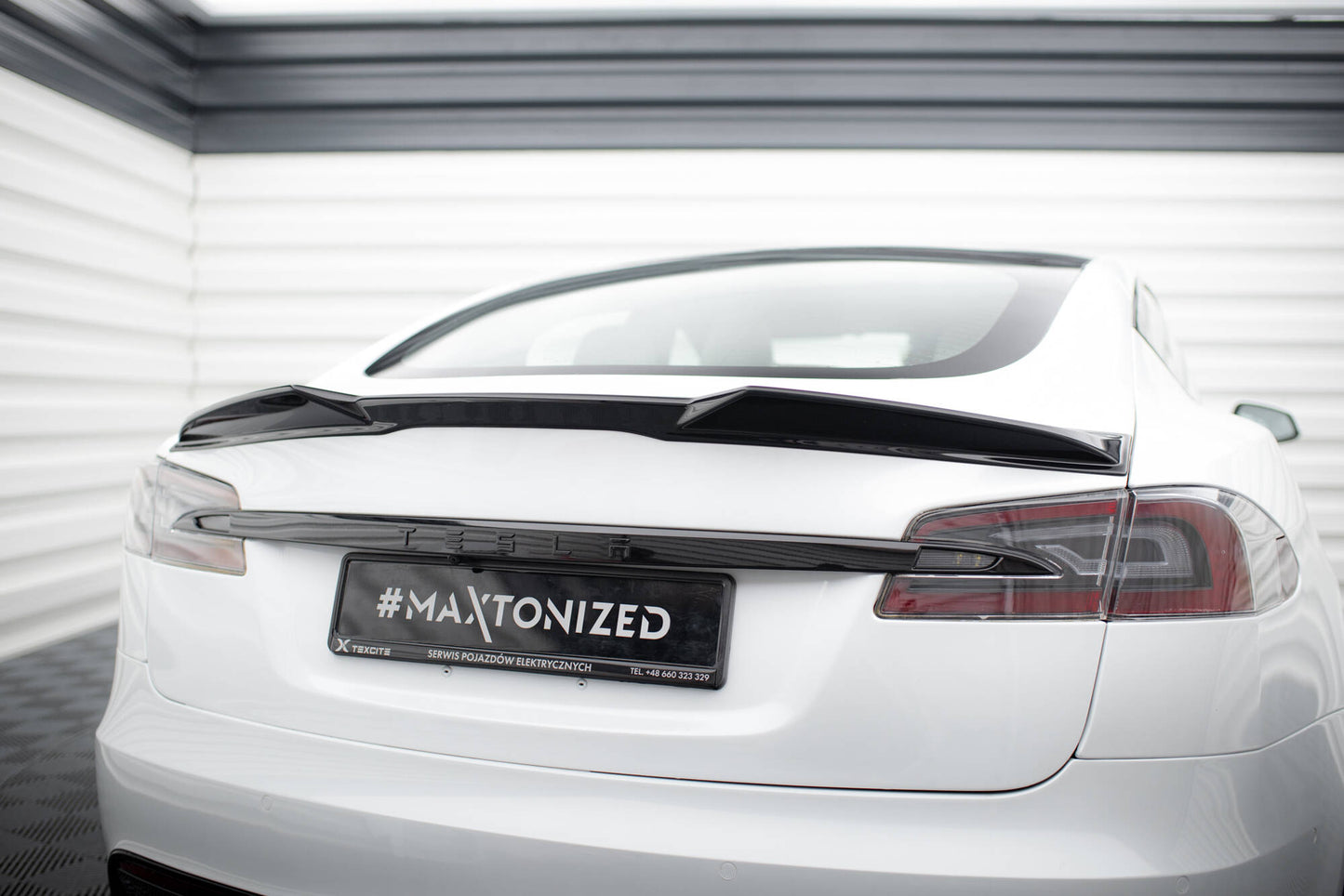 Spoiler cap 3D Tesla Model S Plaid Mk1 Facelift