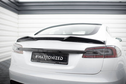 Spoiler cap 3D Tesla Model S Plaid Mk1 Facelift