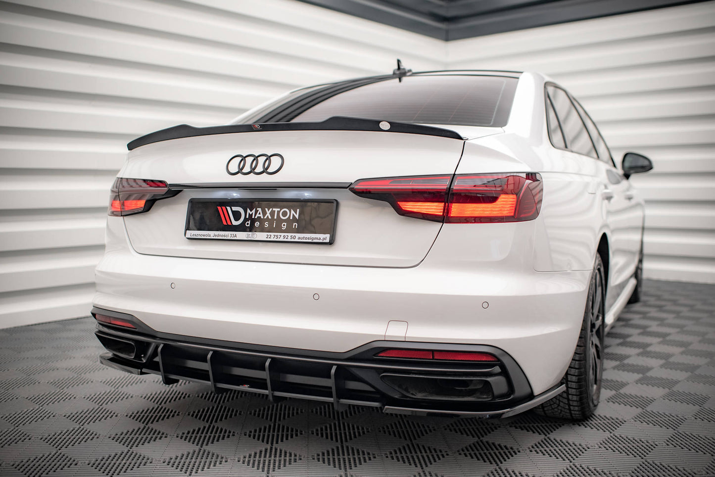 Spoiler cap V.1 Audi S4 / A4 Standard / S-Line / Competition Sedan B9 / B9 Facelift