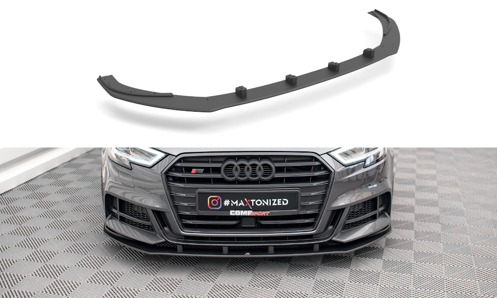 Forreste splitter Street Pro Audi S3 / A3 S-Line Sportback 8V Facelift