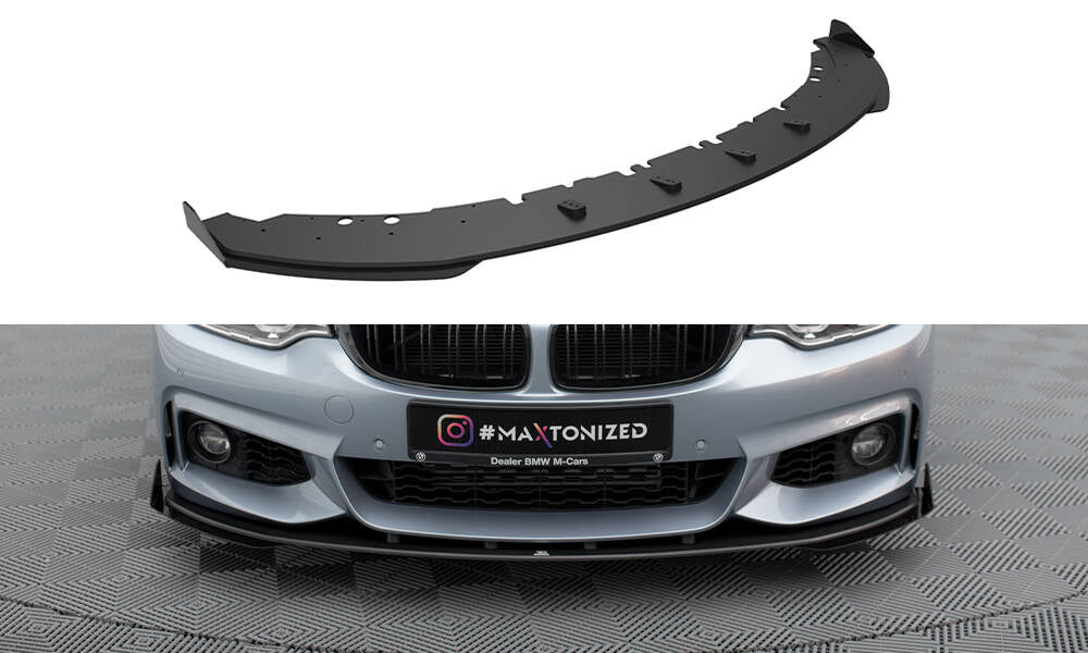 Forreste splitter Street Pro + Flaps BMW 4 Coupe / Gran Coupe / Cabrio M-Pack F32 / F36 / F33