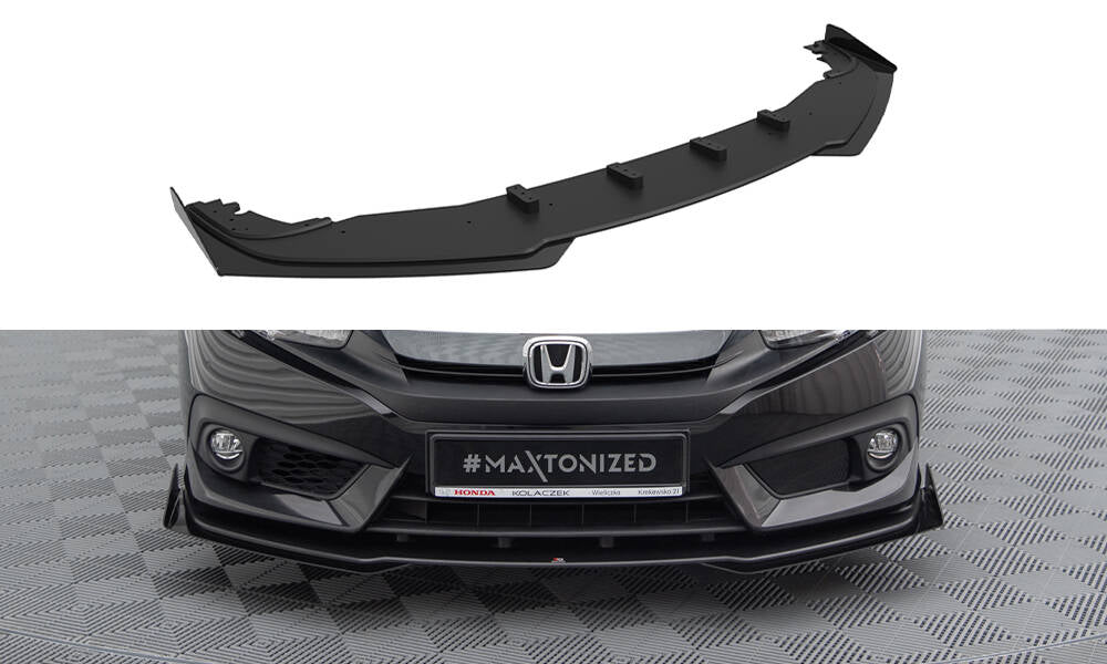 Forreste splitter Street Pro + Flaps Honda Civic Mk10