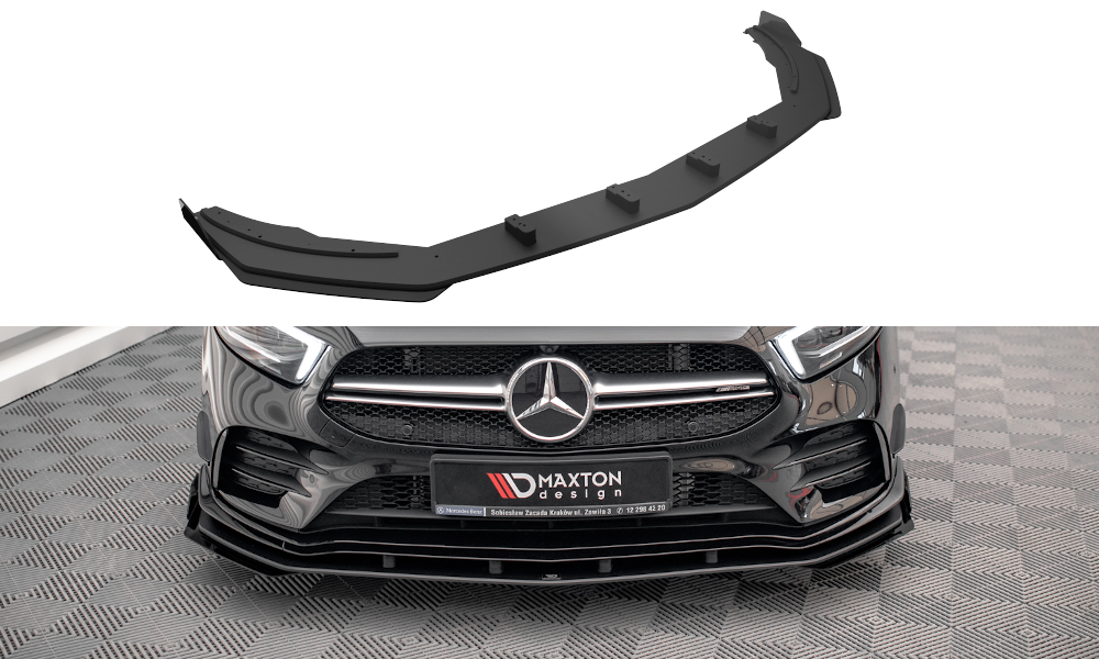Forreste splitter Street Pro + Flaps Mercedes A35 AMG / AMG-Line Aero Pack W177