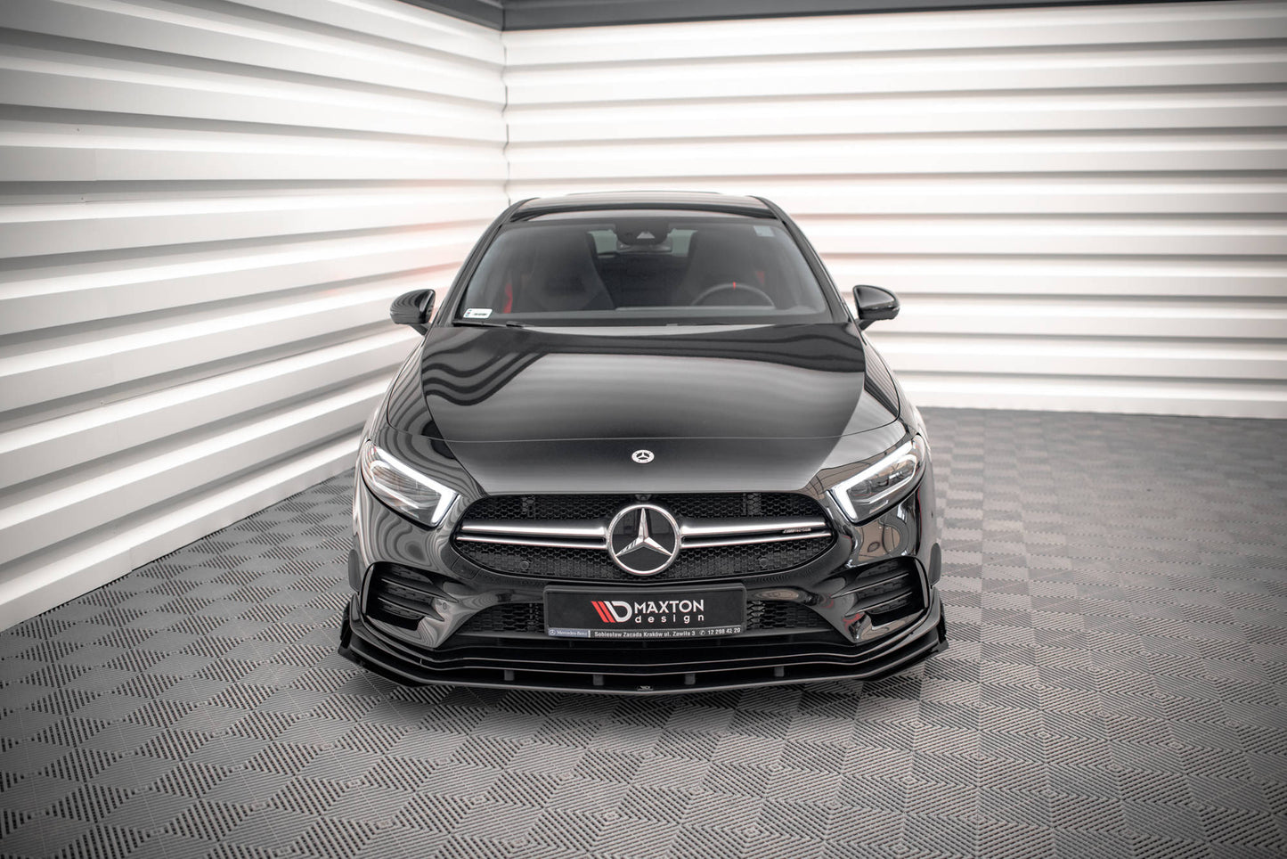 Forreste splitter Street Pro + Flaps Mercedes A35 AMG / AMG-Line Aero Pack W177