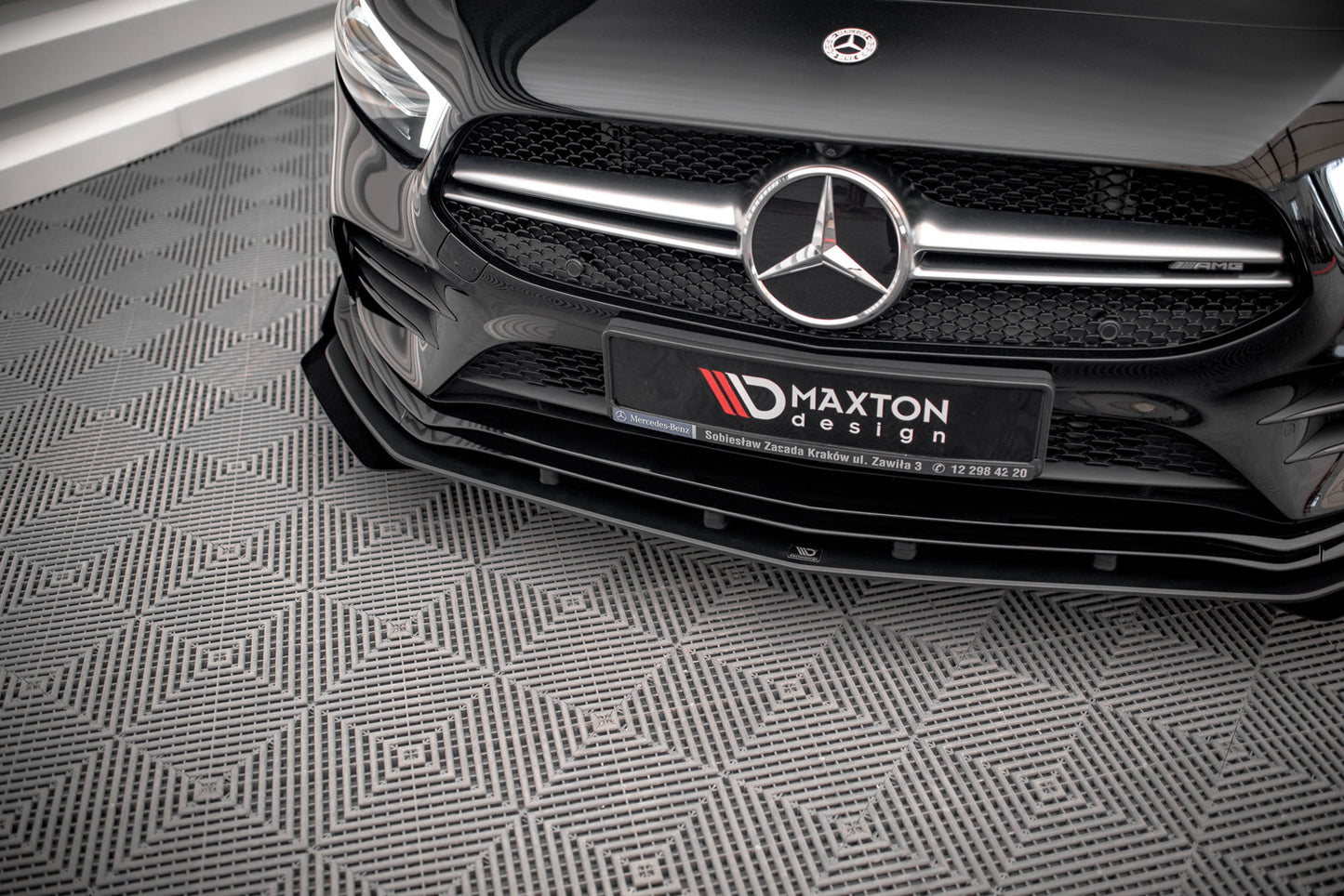 Forreste splitter Street Pro + Flaps Mercedes A35 AMG / AMG-Line Aero Pack W177