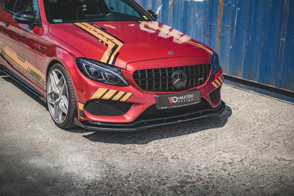 Forreste splitter Street Pro + Flaps Mercedes-AMG C43 Coupe C205