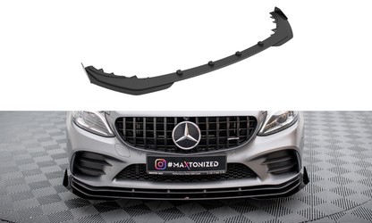 Forreste splitter Street Pro + Flaps Mercedes-AMG C43 Coupe / Cabrio C205 Facelift / A205 Facelift