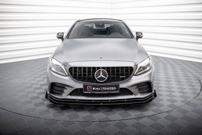 Forreste splitter Street Pro + Flaps Mercedes-AMG C43 Coupe / Cabrio C205 Facelift / A205 Facelift
