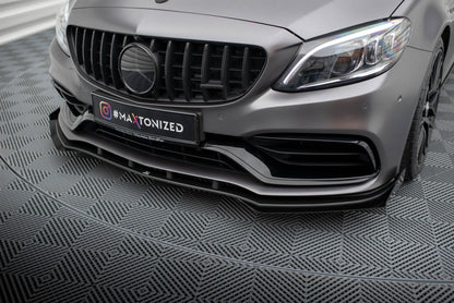Forreste splitter Street Pro + Flaps Mercedes-AMG C63 Sedan / Estate W205 Facelift
