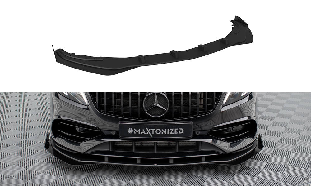 Forreste splitter Street Pro + Flaps Mercedes-Benz A AMG-Line W176 Facelift