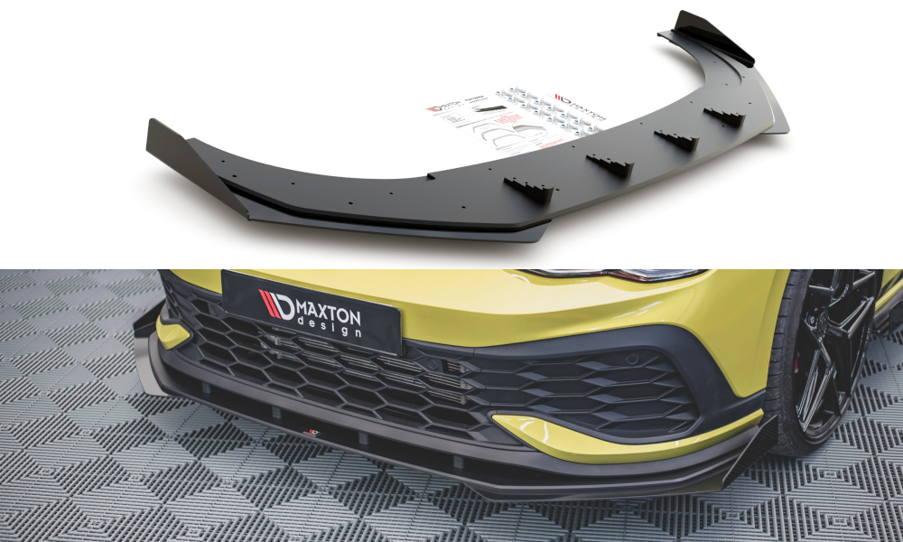 Forreste splitter Street Pro + Flaps Volkswagen Golf GTI Clubsport Mk8