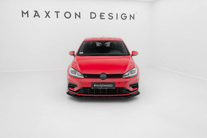 Forreste splitter Street Pro + Flaps Volkswagen Golf R / R-Line Mk7 Facelift