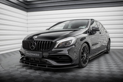 Forreste splitter Street Pro Mercedes-Benz A AMG-Line W176 Facelift