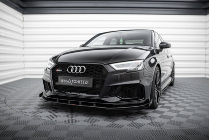 Forreste splitter Street Pro V.1 + Flaps Audi RS3 Sedan 8V Facelift