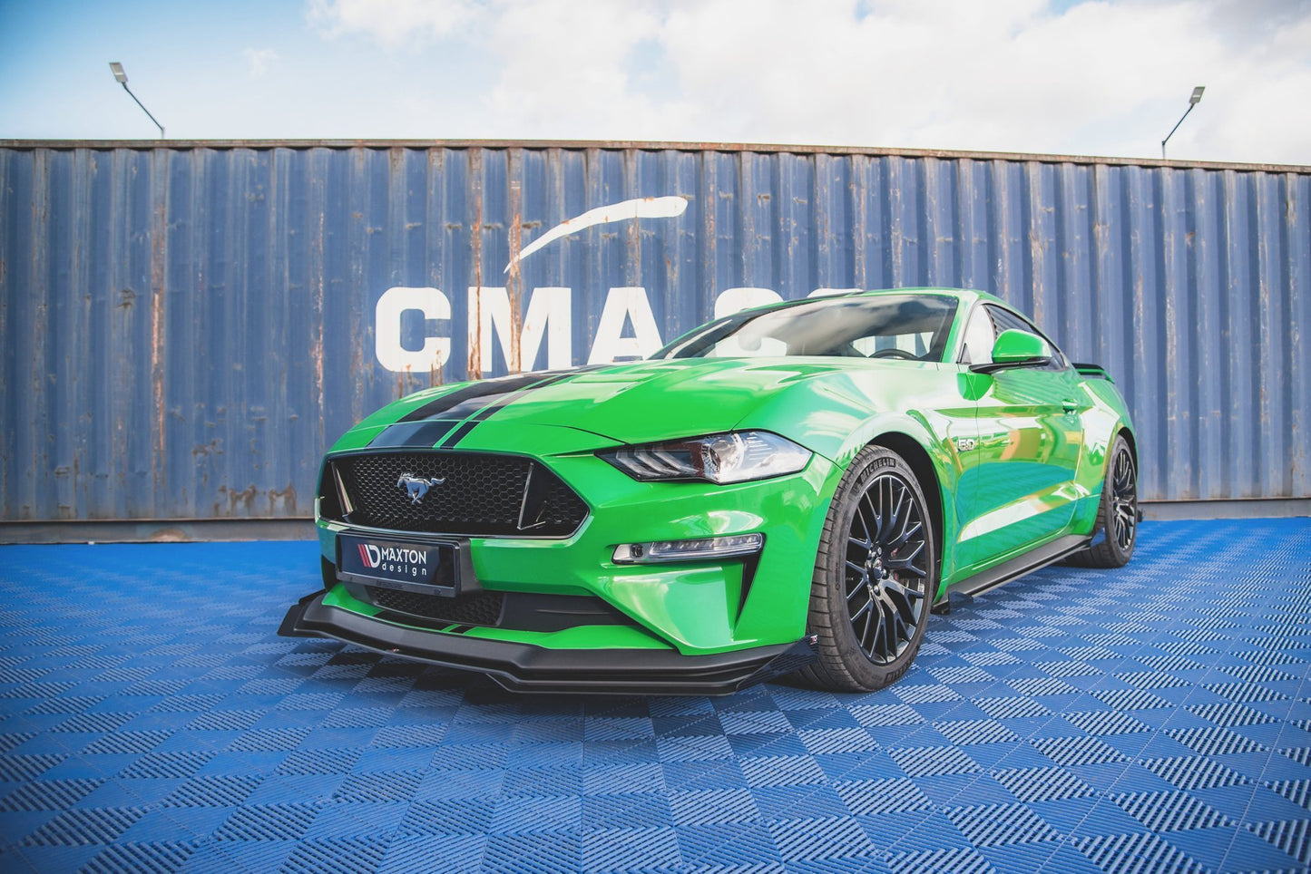 Forreste splitter Street Pro V.1 + Flaps Ford Mustang GT Mk6 Facelift