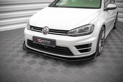 Forreste splitter Street Pro V.1 + Flaps Volkswagen Golf R Mk7