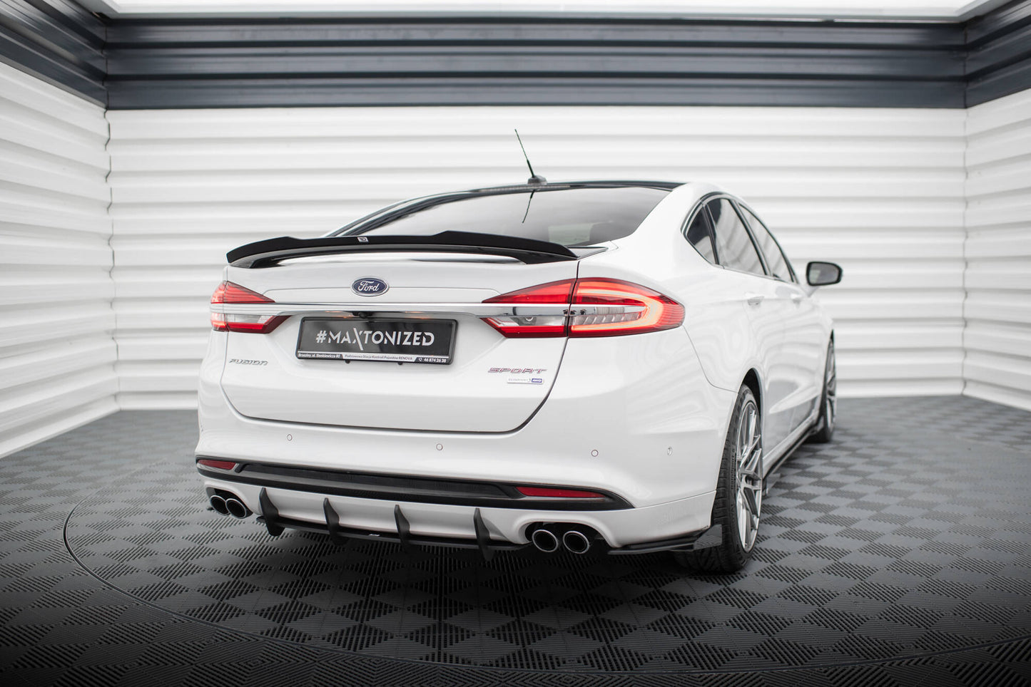 Bagerste diffuser Street Pro Ford Mondeo Sport Mk5 Facelift / Fusion Sport Mk2 Facelift
