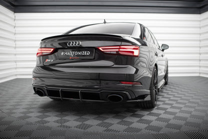 Bagerste sidesplitter Street Pro + Flaps Audi RS3 Sedan 8V Facelift