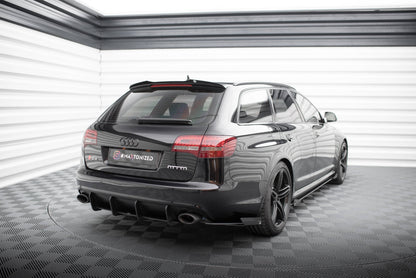 Bagerste sidesplitter Street Pro + Flaps Audi RS6 Avant C6