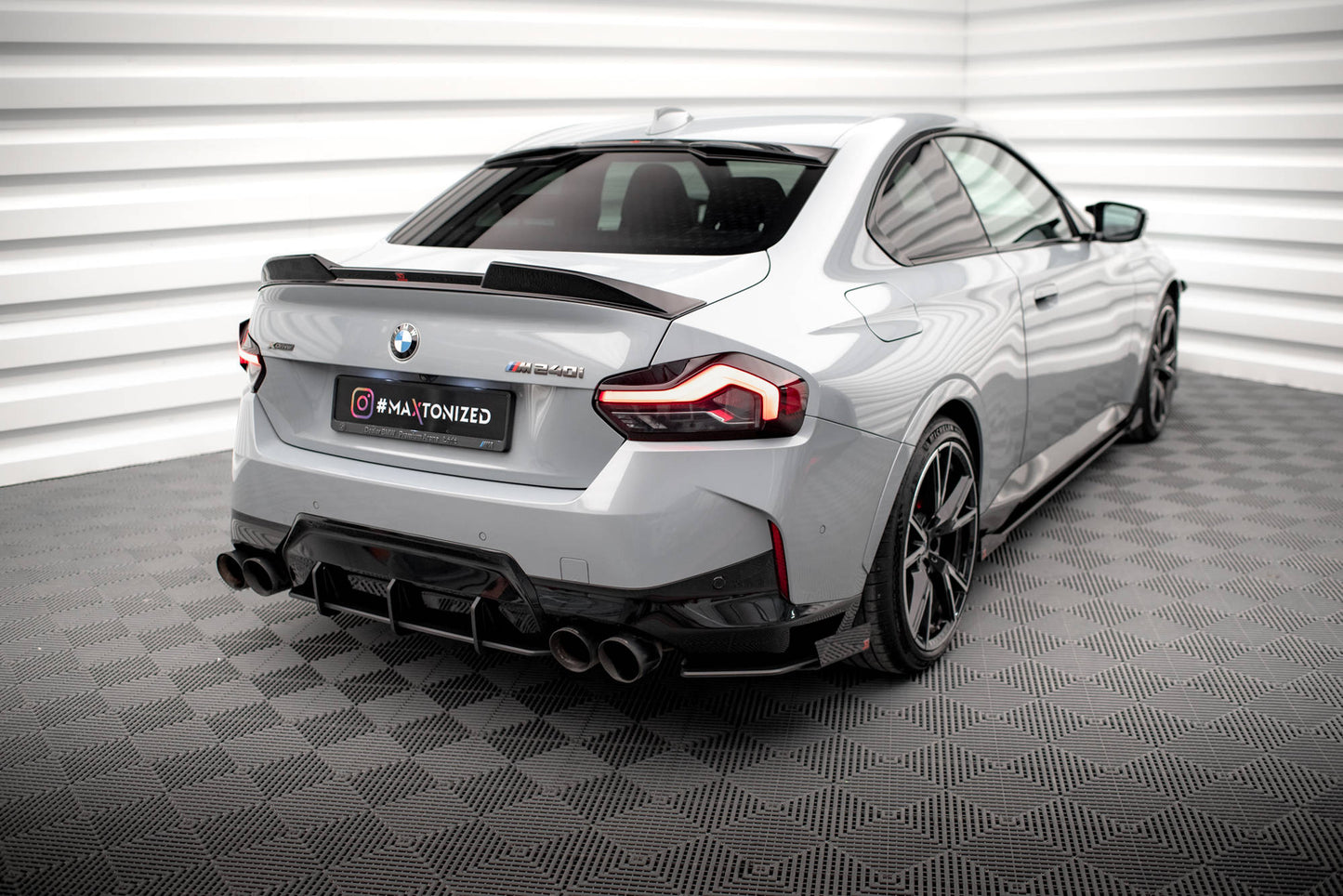 Bagerste sidesplitter Street Pro + Flaps BMW 2 Coupe M240i G42
