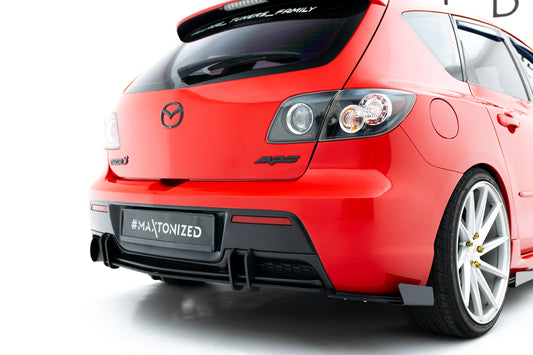 Bagerste sidesplitter Street Pro + Flaps Mazda 3 MPS Mk1 EU Version