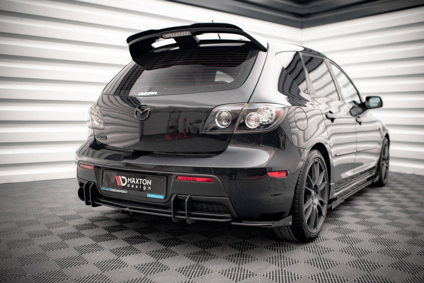 Bagerste sidesplitter Street Pro + Flaps Mazda 3 MPS Mk1 US-Spec Version