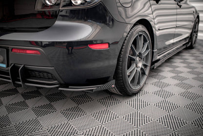 Bagerste sidesplitter Street Pro + Flaps Mazda 3 MPS Mk1 US-Spec Version