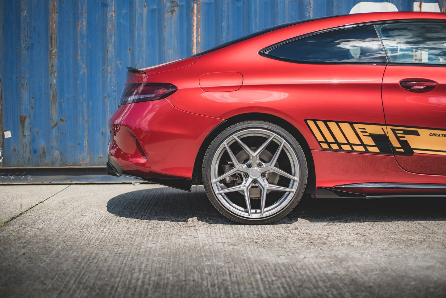 Bagerste sidesplitter Street Pro + Flaps Mercedes-AMG C43 Coupe C205