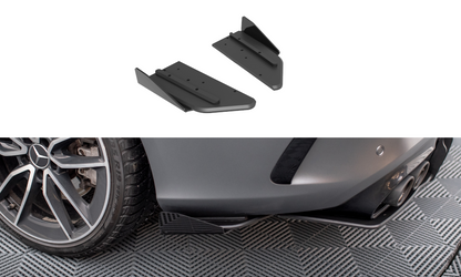 Bagerste sidesplitter Street Pro + Flaps Mercedes-AMG C43 Coupe / Cabrio C205 Facelift / A205 Facelift