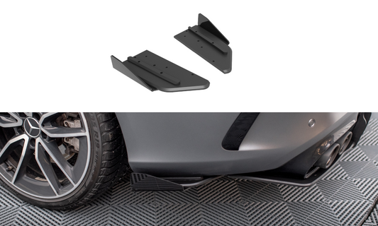 Bagerste sidesplitter Street Pro + Flaps Mercedes-AMG C43 Coupe / Cabrio C205 Facelift / A205 Facelift