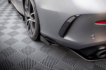 Bagerste sidesplitter Street Pro + Flaps Mercedes-AMG C43 Coupe / Cabrio C205 Facelift / A205 Facelift