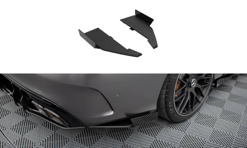 Bagerste sidesplitter Street Pro + Flaps Mercedes-AMG C63 Sedan / Estate W205 Facelift