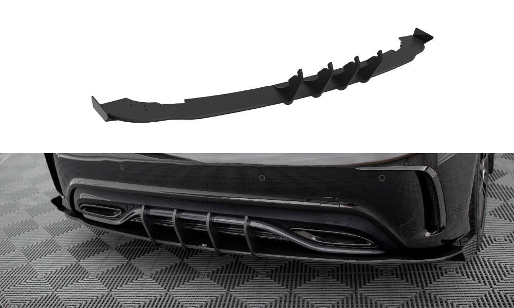 Bagerste sidesplitter Street Pro + Flaps Mercedes-Benz A AMG-Line W176 Facelift
