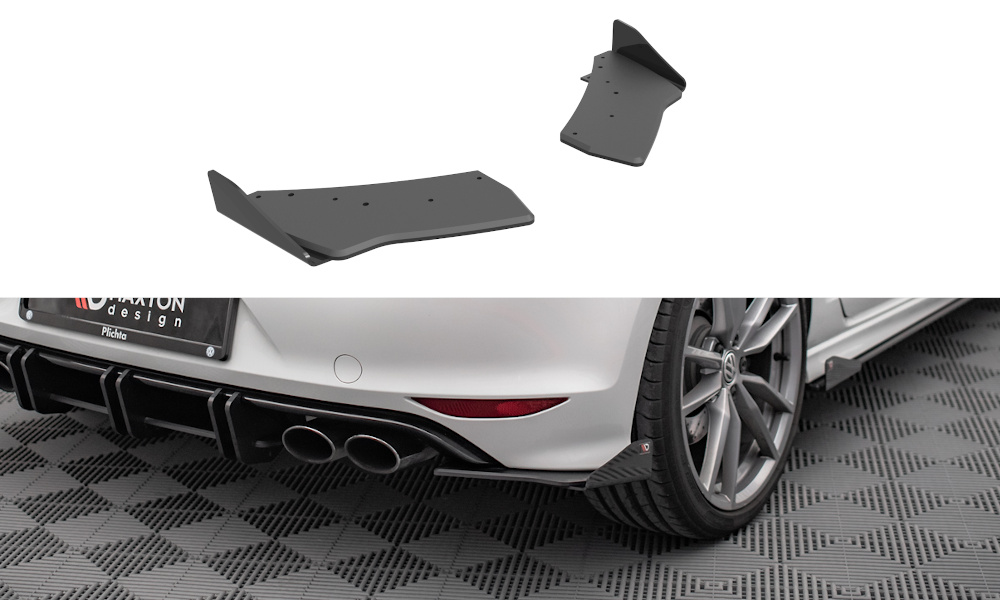 Bagerste sidesplitter Street Pro + Flaps Volkswagen Golf R Mk7