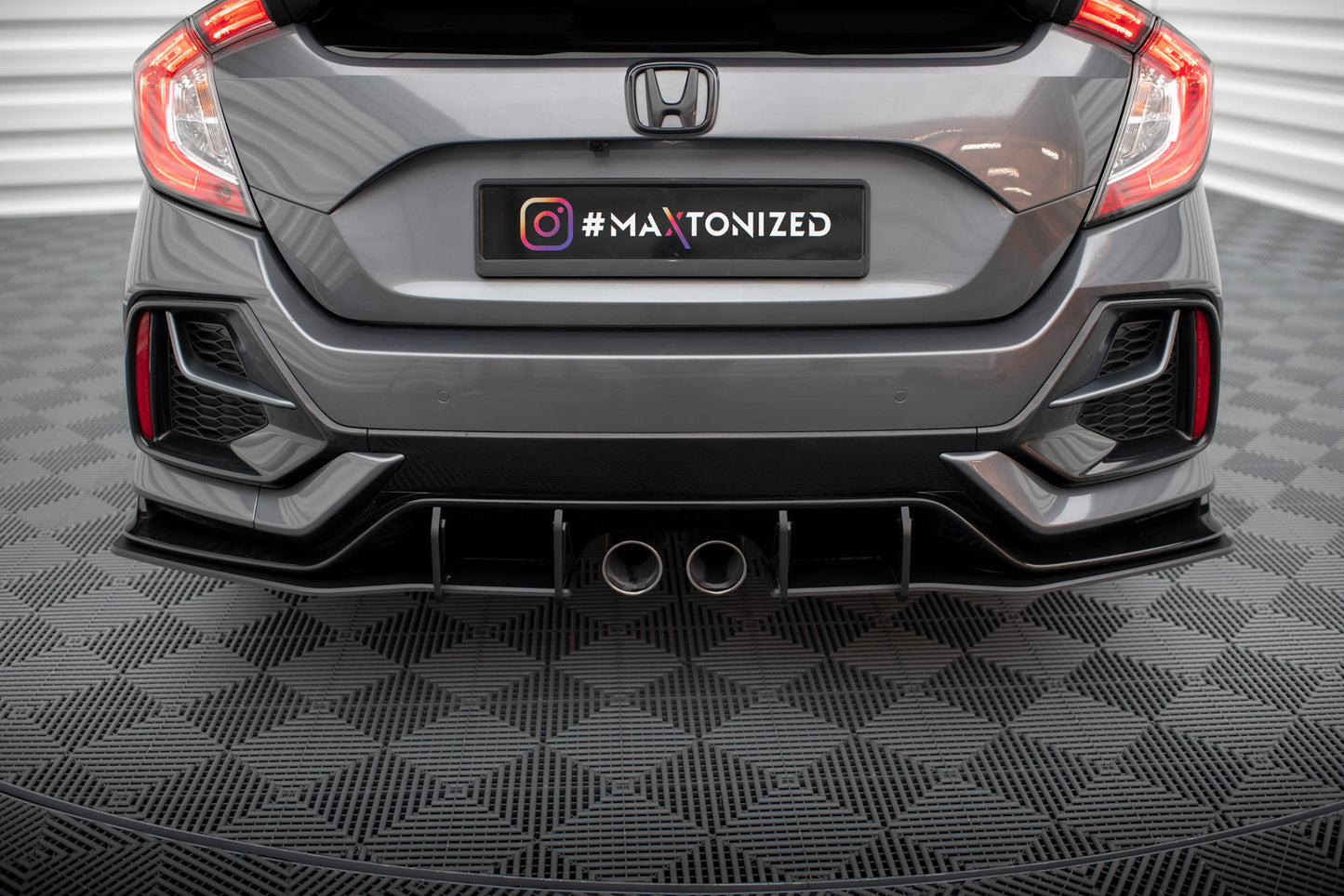 Bagerste sidesplitter Street Pro V.1 Honda Civic Sport Mk 10 Facelift