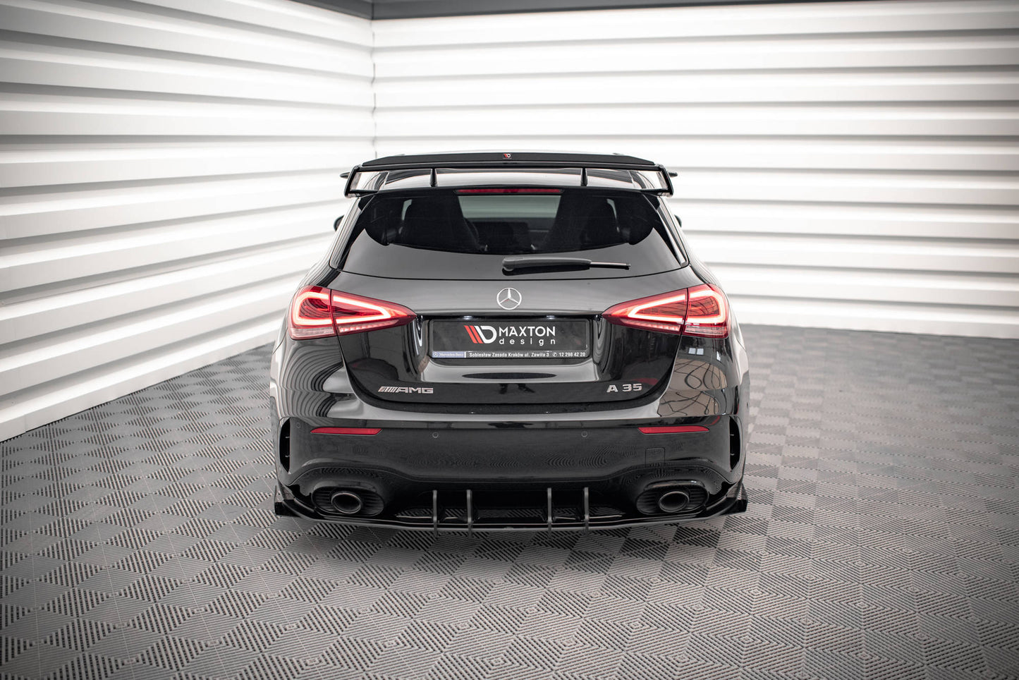 Bagerste diffuser Street Pro + Flaps Mercedes A35 AMG Hatchback Aero Pack W177