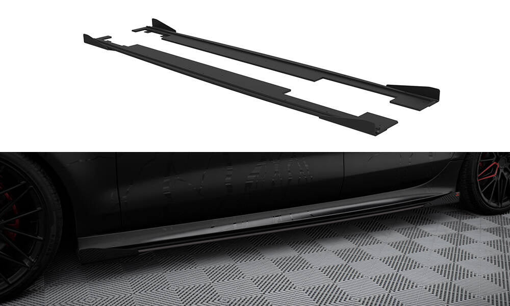 Sideskørter diffuser Street Pro + Flaps Audi A7 RS7 Look C7