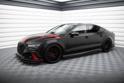 Sideskørter diffuser Street Pro + Flaps Audi A7 RS7 Look C7